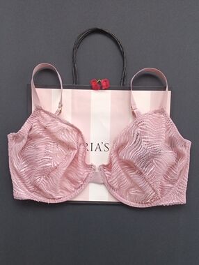 Victoria's Secret Blush Pink Unlined Demi/demi Non Double Size36DDD